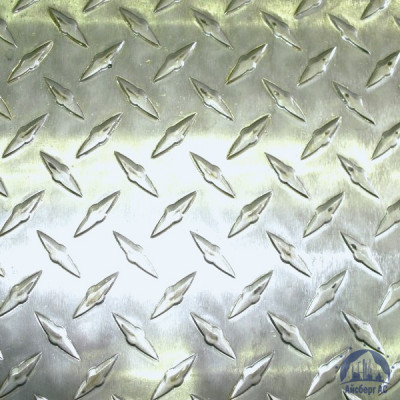 Рифлёный алюминиевый лист "Чечевица" 1,5х1500х3000 мм АМГ2НР купить в Новосибирске