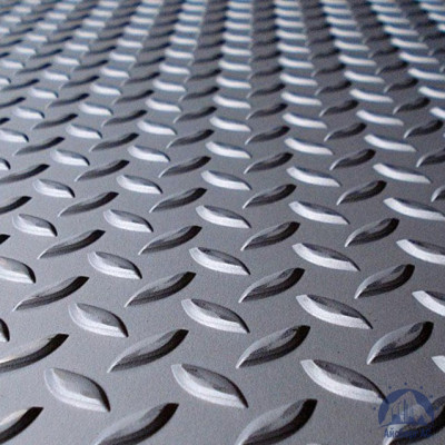Рифлёный алюминиевый лист "Чечевица" 2х1200х3000 мм АМГ2НР купить в Новосибирске